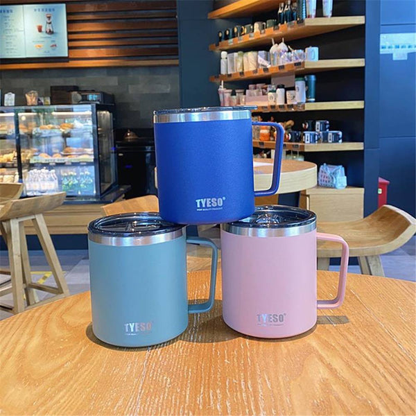 Tyeso Vacuum Insulated Mug with Lid | 400mL 304 Stainless Steel Material